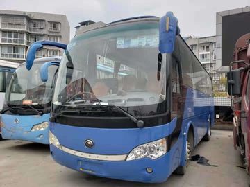 Die 39 Sitzbenutzte 2010-jähriger blauer Reise-Bus-Achsabstand 4600mm Yutong-Busse